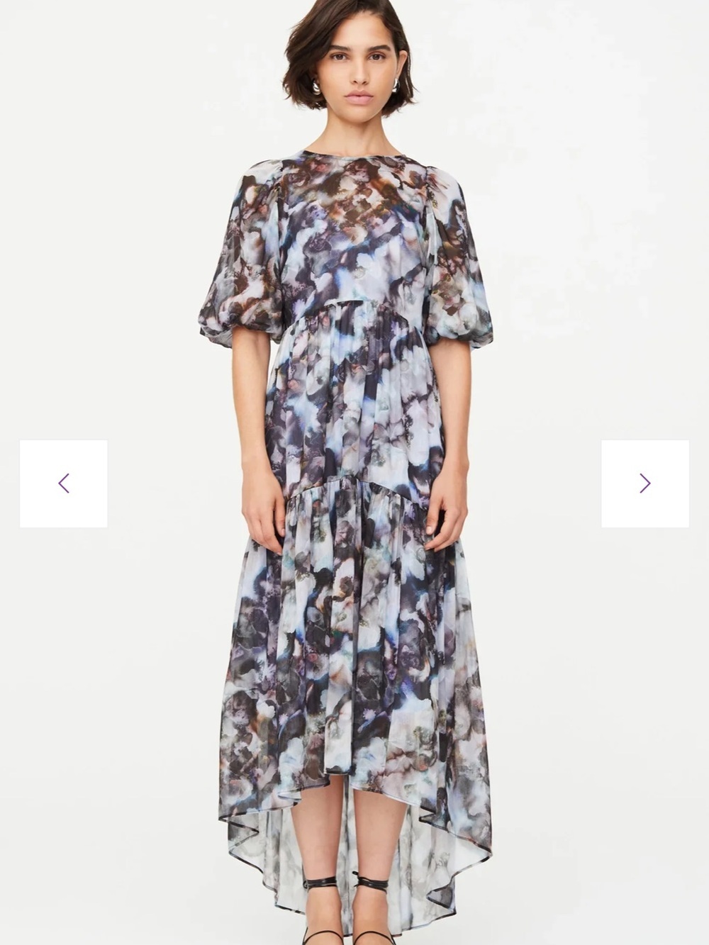 Marie Oliver Mags Dress Silk/Linen Geode Watercolor Print Women’s Size XXS NEW